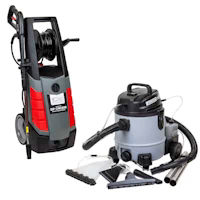 Pressure washers and vacuum cleaners